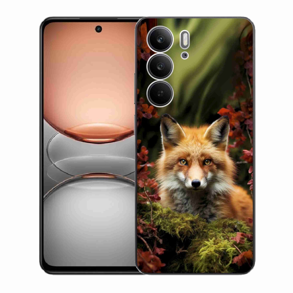 Gelový kryt mmCase na Realme C75 - liška v lese