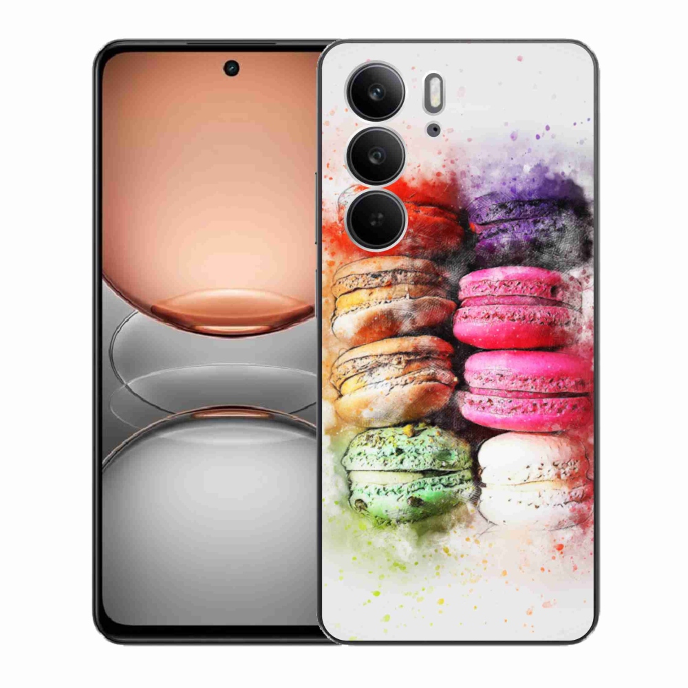 Gelový kryt mmCase na Realme C75 - makrónky