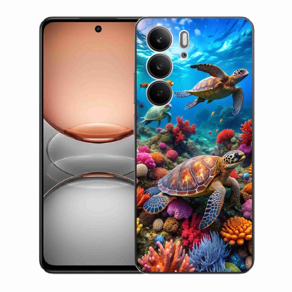 Gelový kryt mmCase na Realme C75 - mořský svět 2