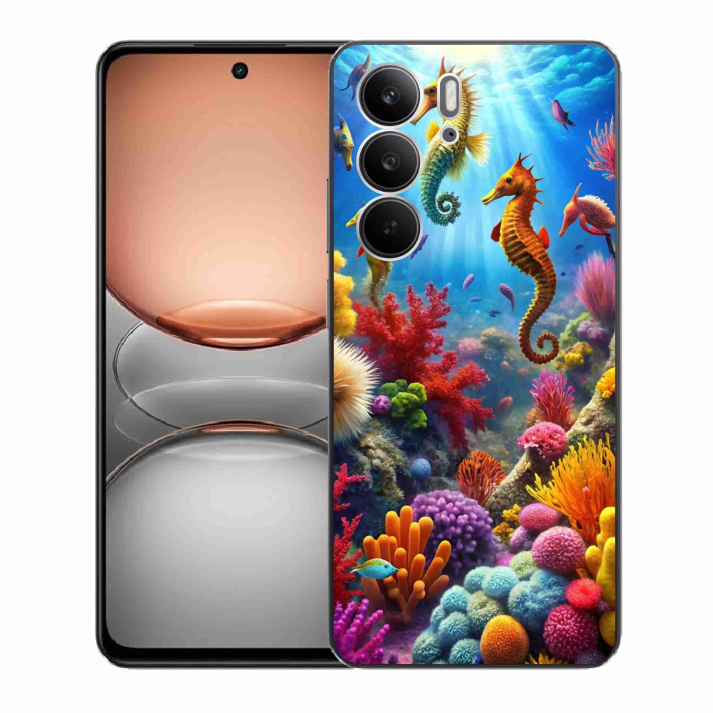 Gelový kryt mmCase na Realme C75 - mořský svět 3