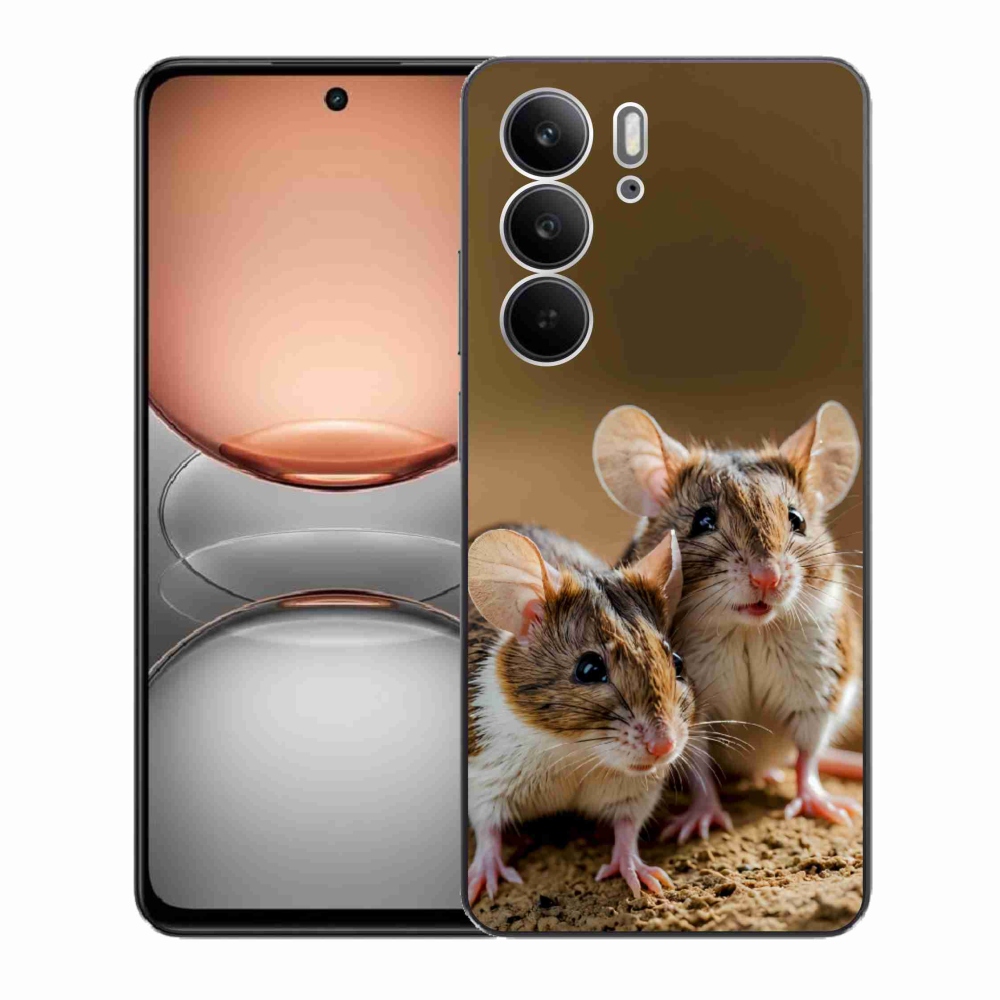 Gelový kryt mmCase na Realme C75 - myší duo