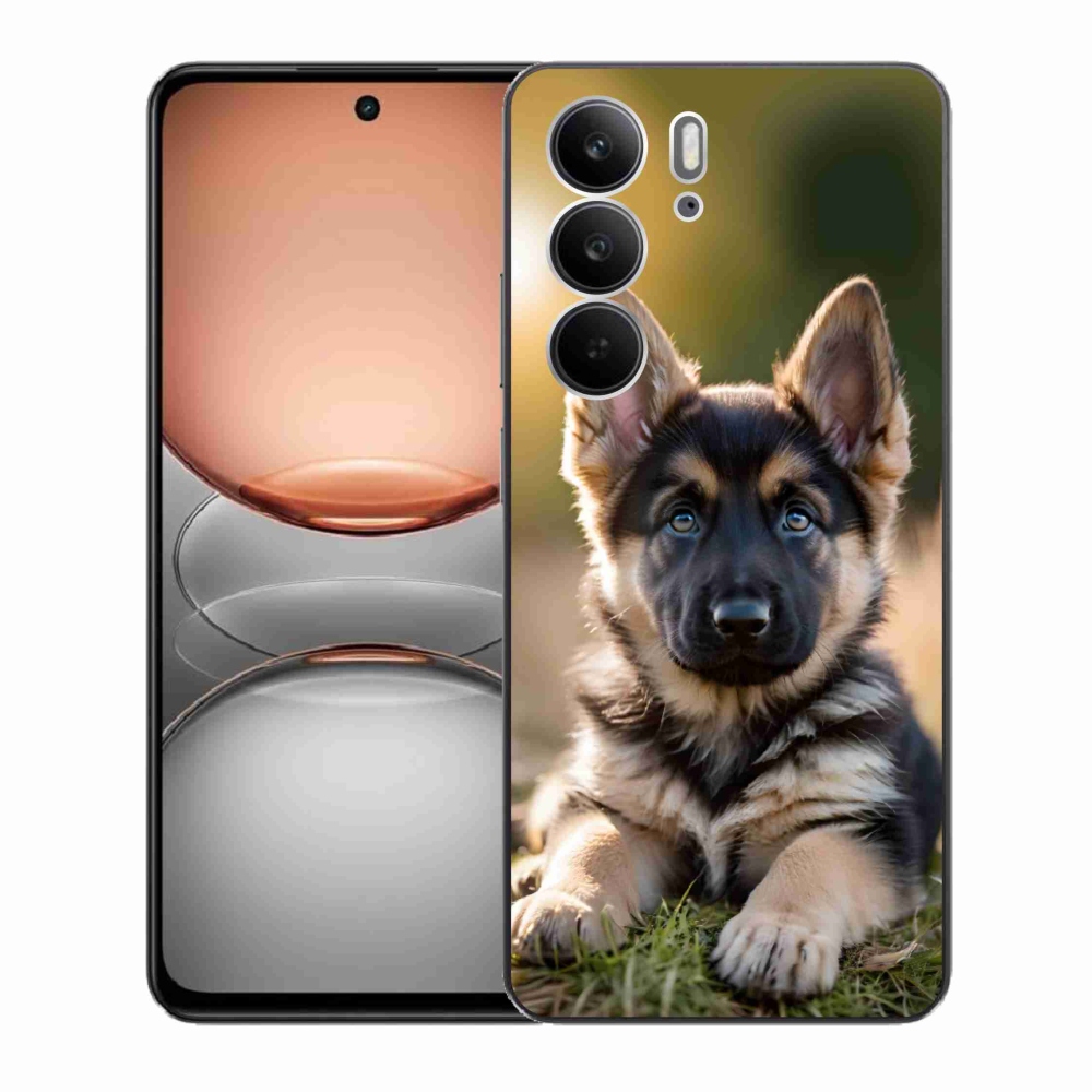 Gelový kryt mmCase na Realme C75 - německý ovčák v přírodě
