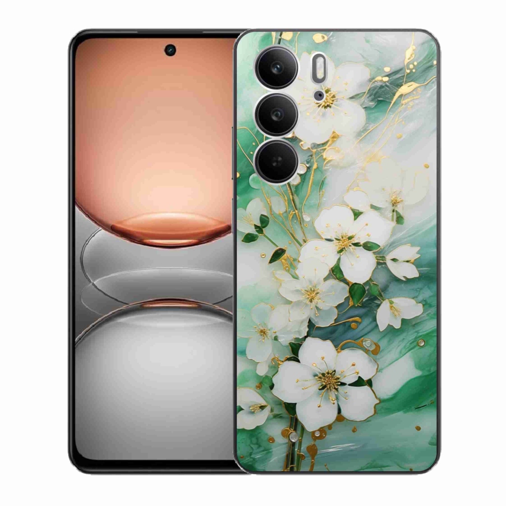 Gelový kryt mmCase na Realme C75 - něžné květy