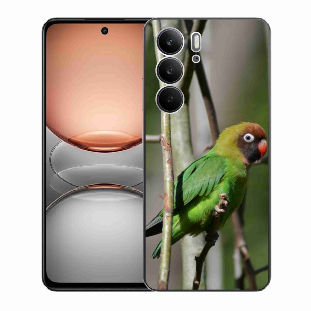Gelový kryt mmCase na Realme C75 - papoušek agapornis