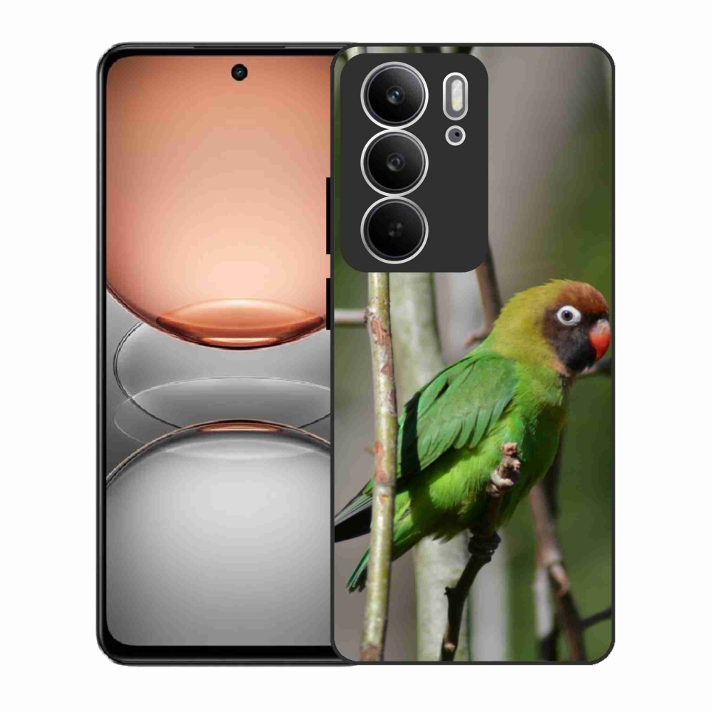 Gelový kryt mmCase na Realme C75 - papoušek agapornis