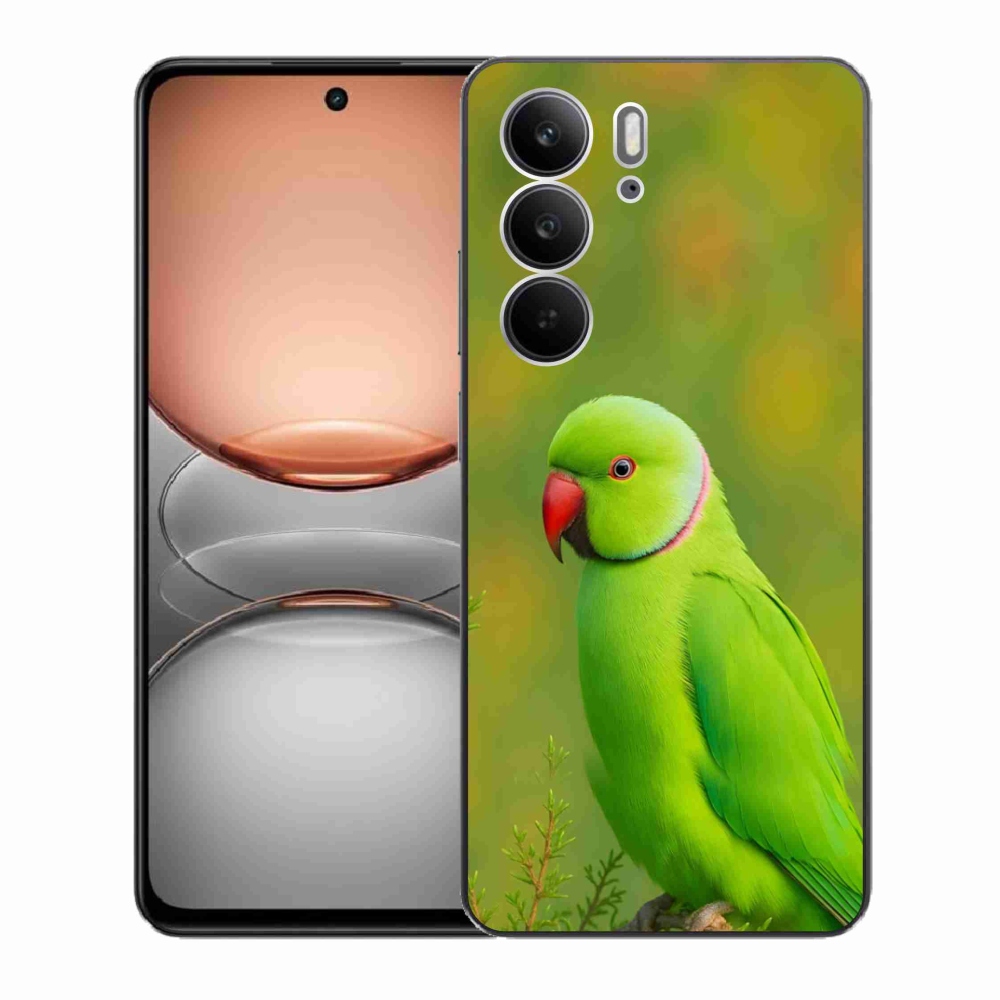 Gelový kryt mmCase na Realme C75 - papoušek alexandr 2