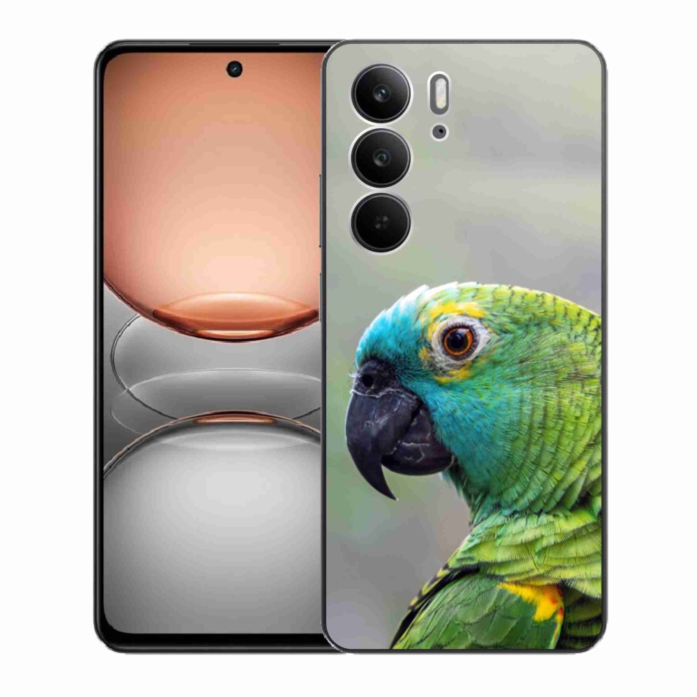 Gelový kryt mmCase na Realme C75 - papoušek amazoňan