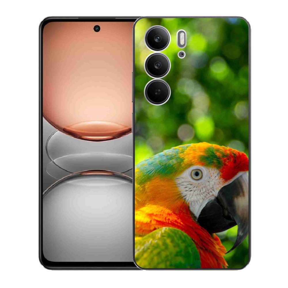 Gelový kryt mmCase na Realme C75 - papoušek ara 3