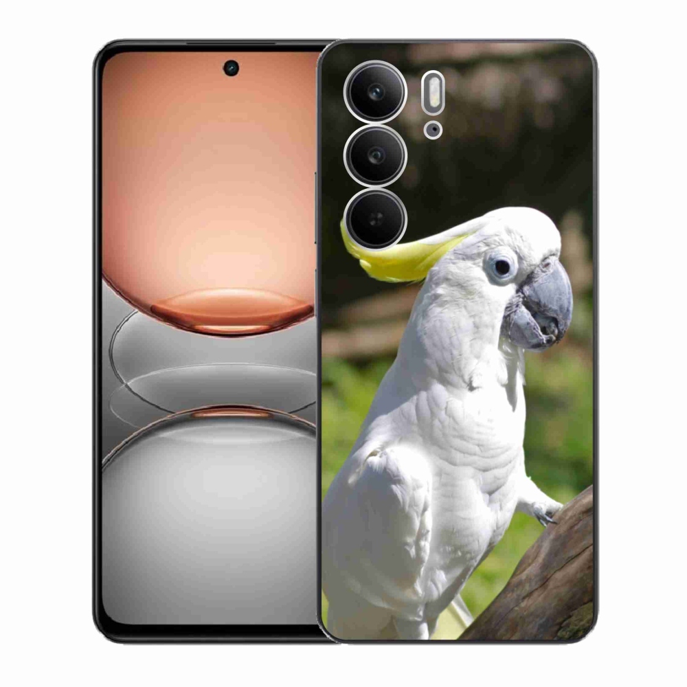 Gelový kryt mmCase na Realme C75 - papoušek kakadu 2