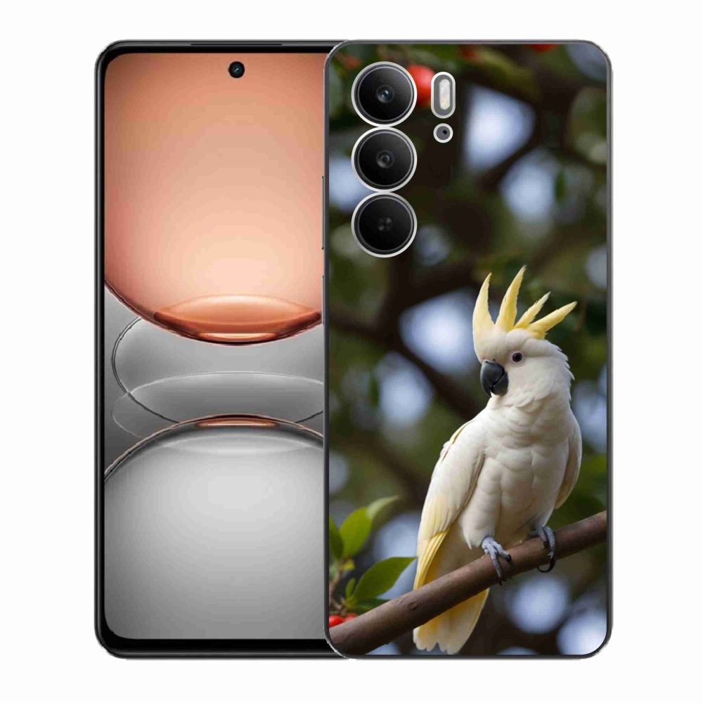 Gelový kryt mmCase na Realme C75 - papoušek kakadu 3