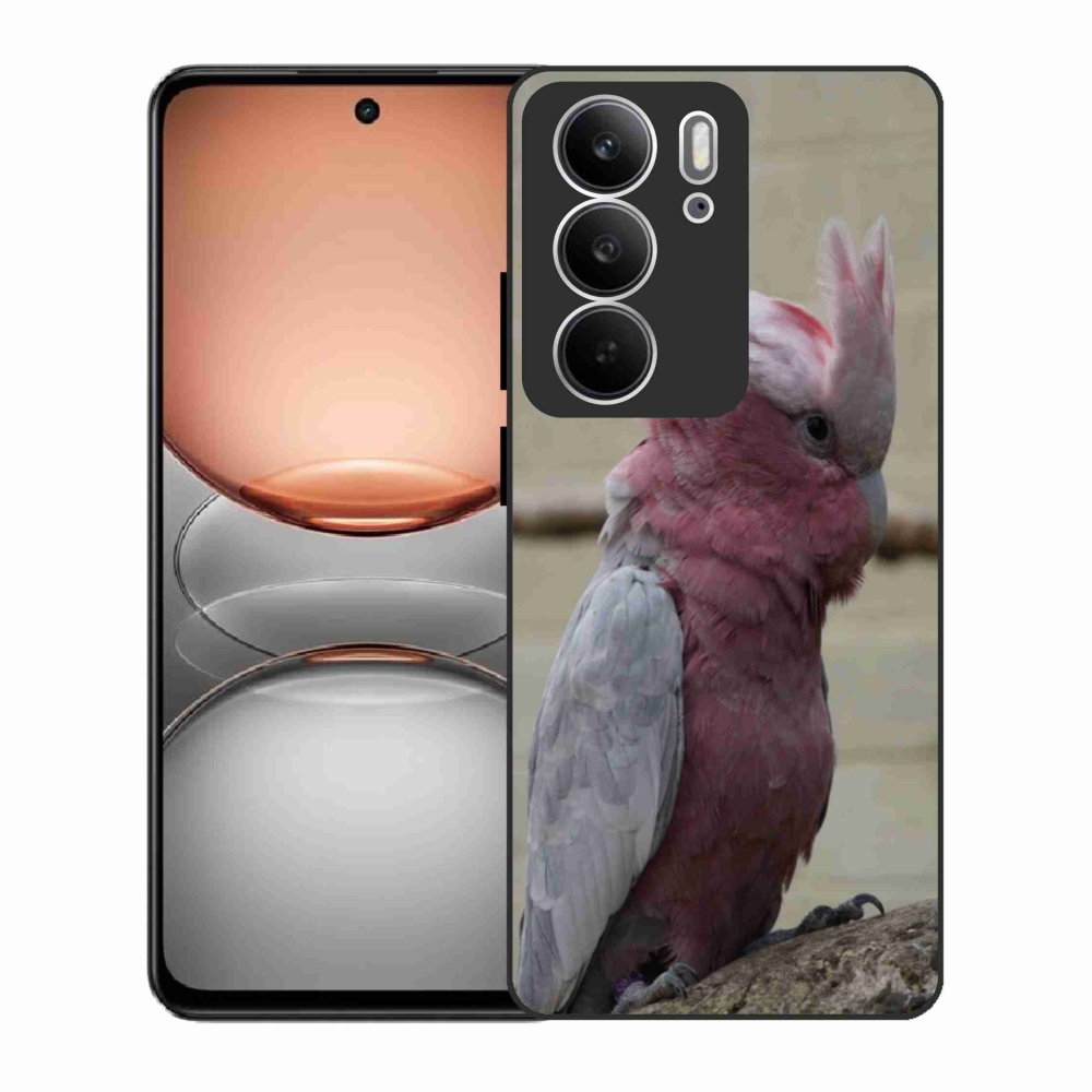 Gelový kryt mmCase na Realme C75 - papoušek kakadu růžový