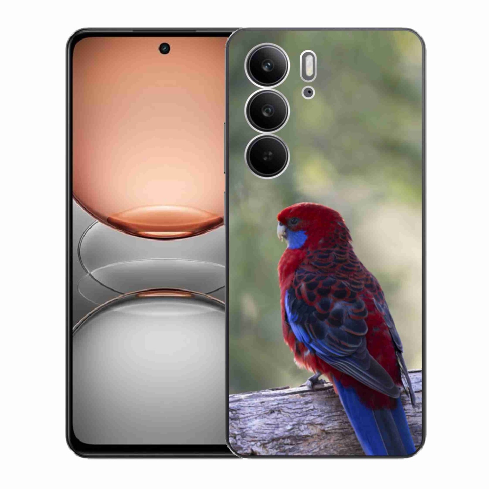 Gelový kryt mmCase na Realme C75 - papoušek rosela
