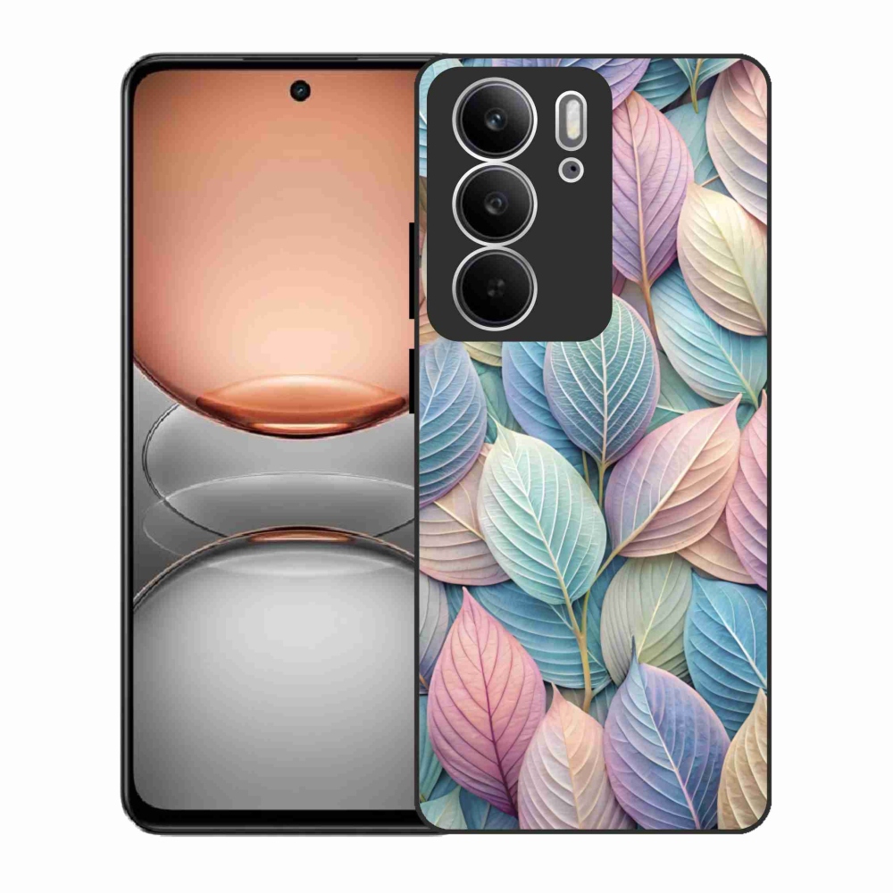 Gelový kryt mmCase na Realme C75 - pastelové listy