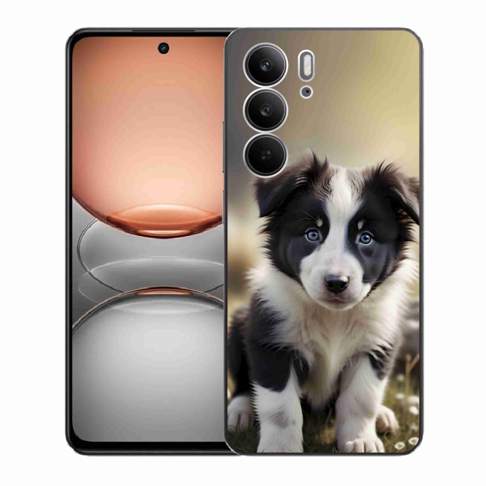 Gelový kryt mmCase na Realme C75 - roztomilá border kolie