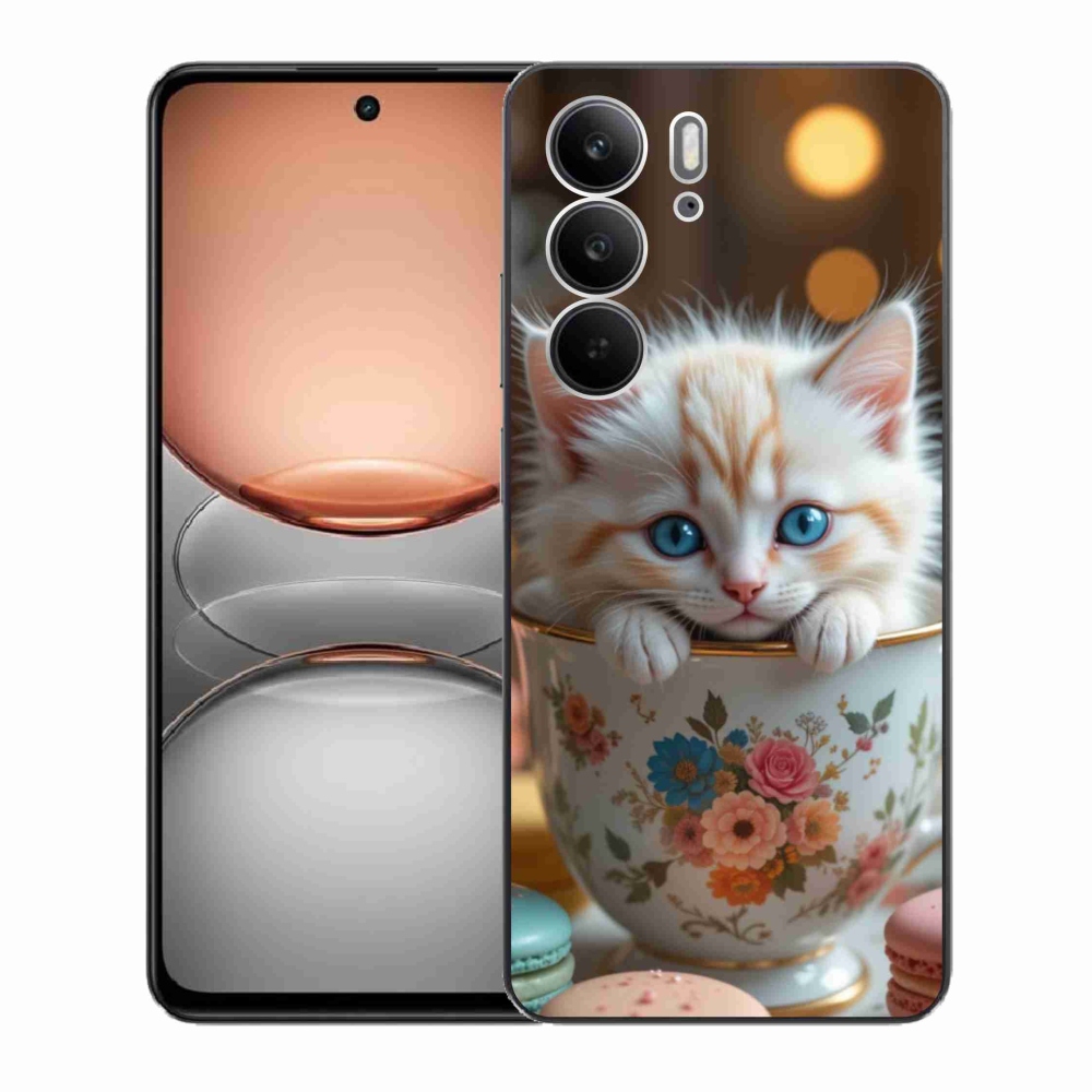 Gelový kryt mmCase na Realme C75 - roztomilé kotě 6
