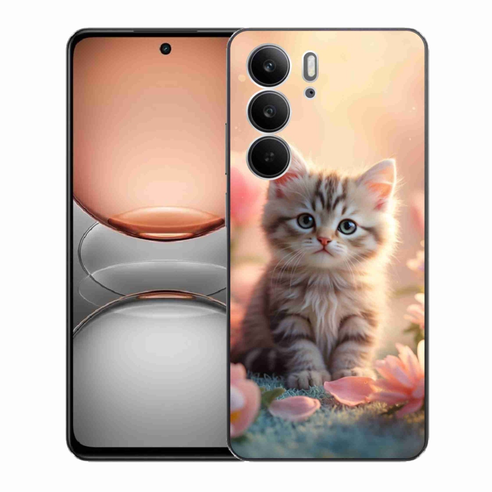 Gelový kryt mmCase na Realme C75 - roztomilé kotě 8