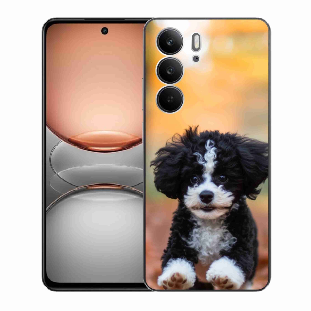 Gelový kryt mmCase na Realme C75 - roztomilé štěně 2