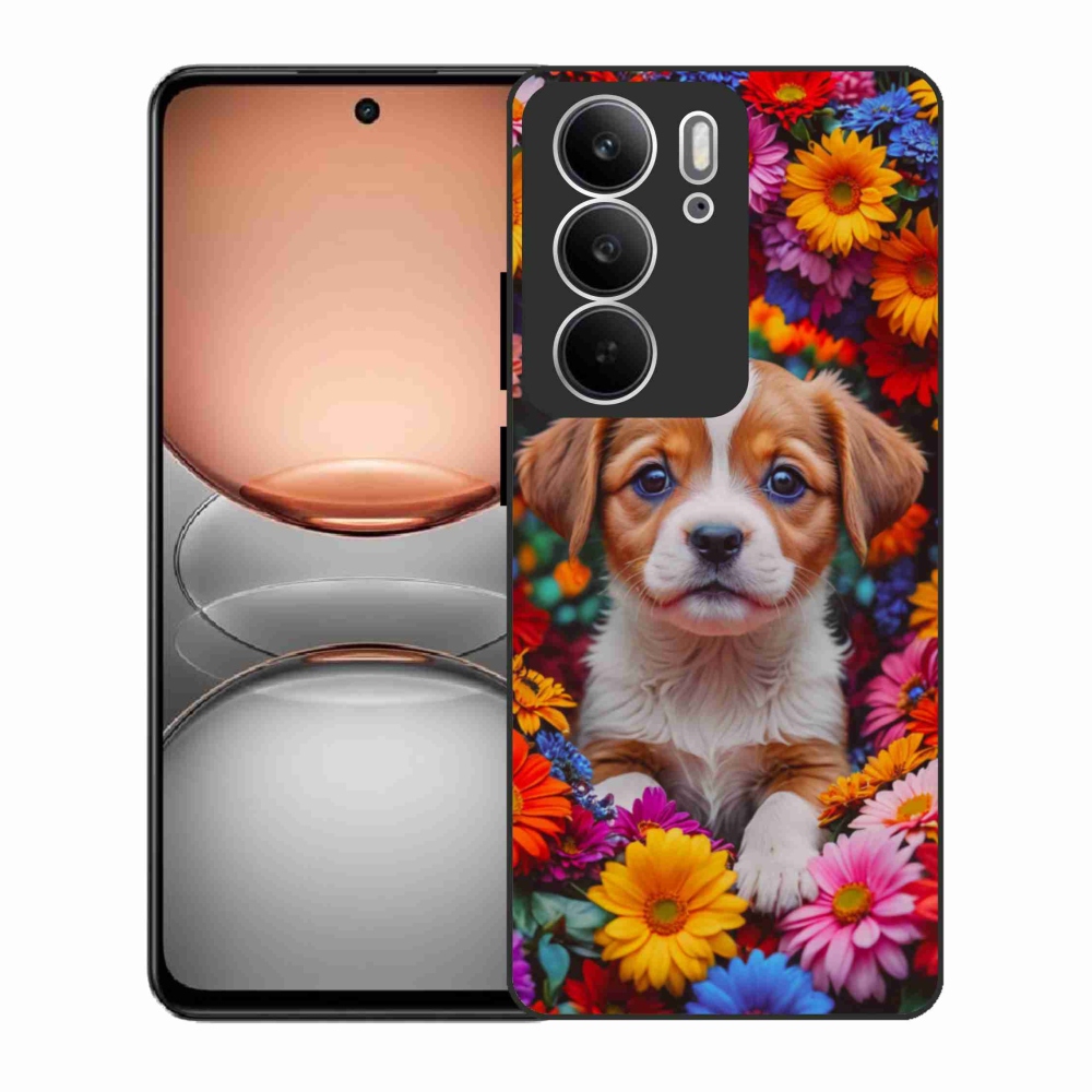 Gelový kryt mmCase na Realme C75 - roztomilé štěně