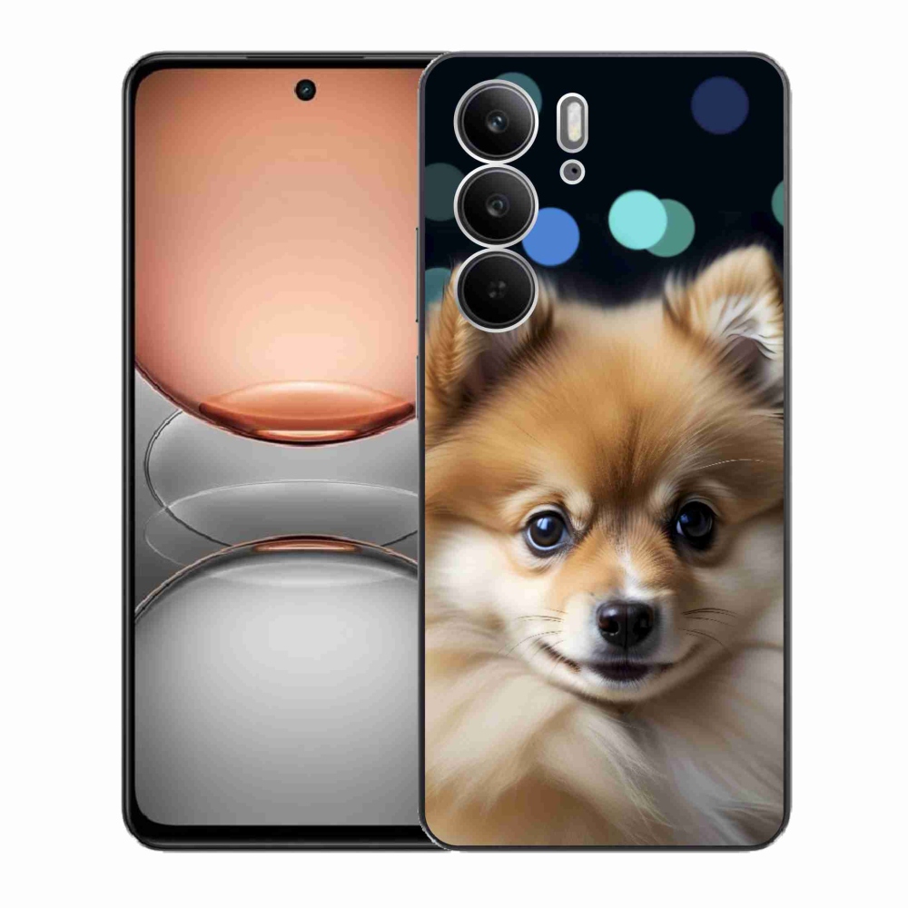 Gelový kryt mmCase na Realme C75 - roztomilý pomeranian