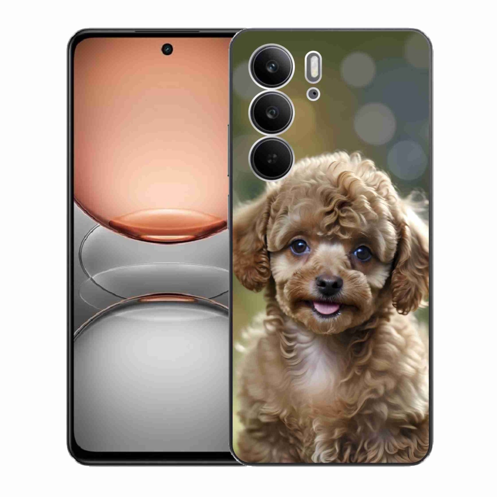 Gelový kryt mmCase na Realme C75 - roztomilý pudl