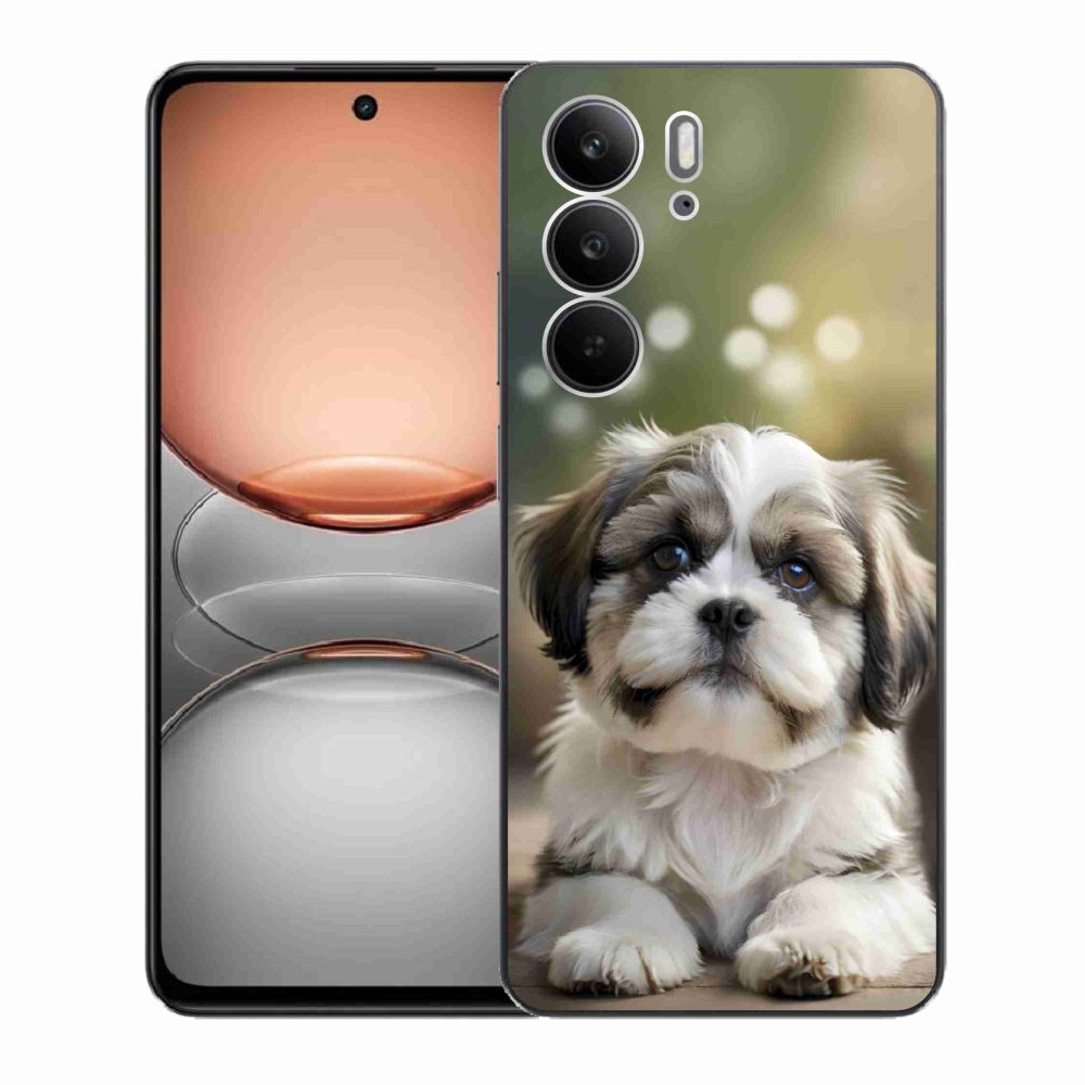 Gelový kryt mmCase na Realme C75 - roztomilý shih-tzu