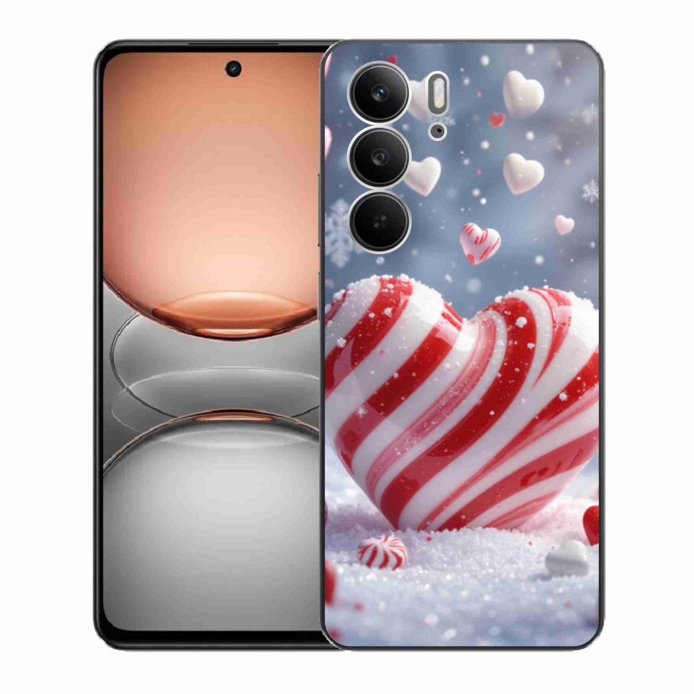 Gelový kryt mmCase na Realme C75 - sladké srdce