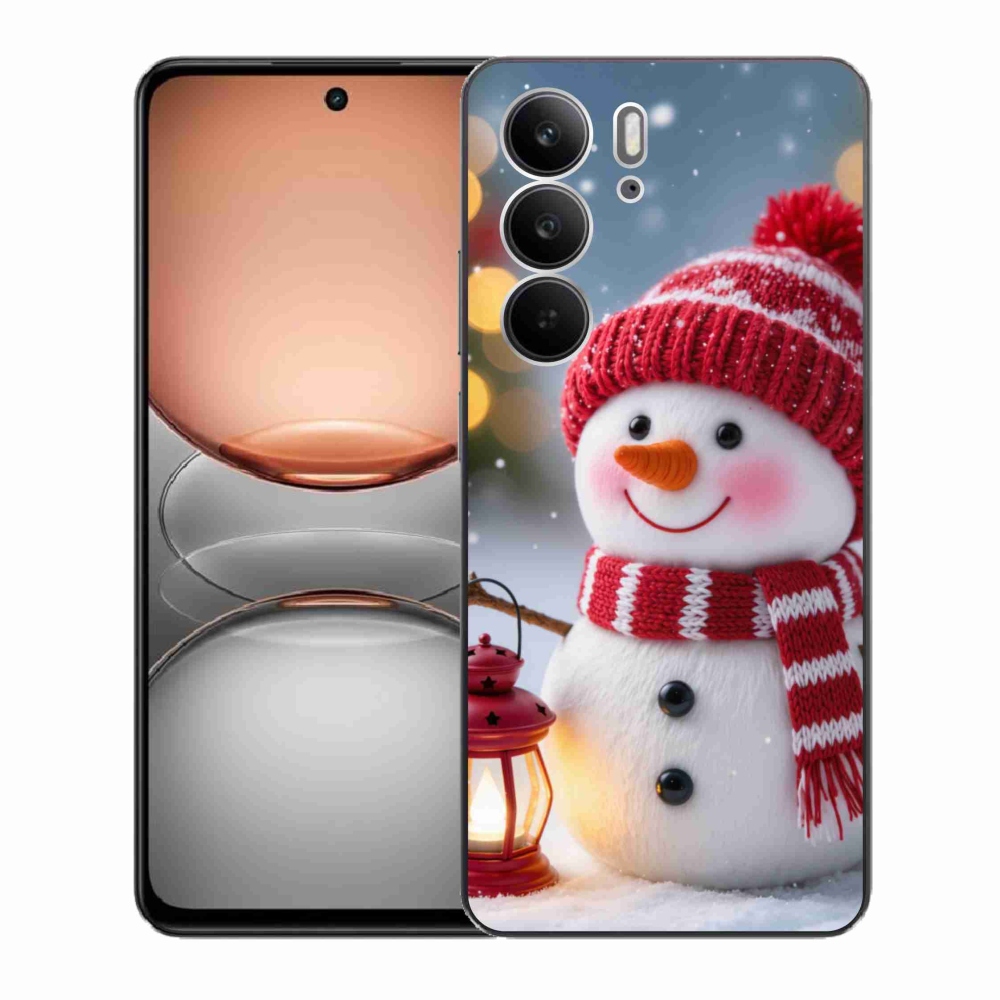 Gelový kryt mmCase na Realme C75 - sněhulák 2