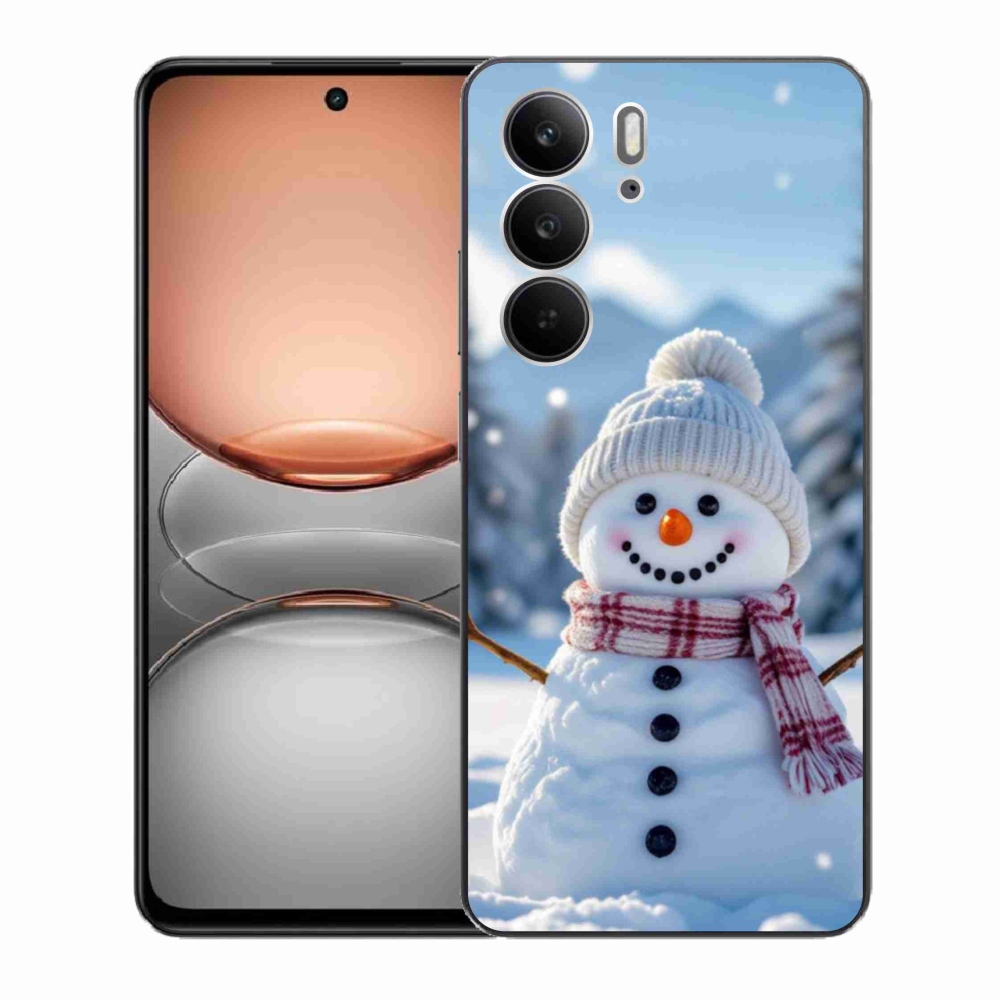 Gelový kryt mmCase na Realme C75 - sněhulák 3