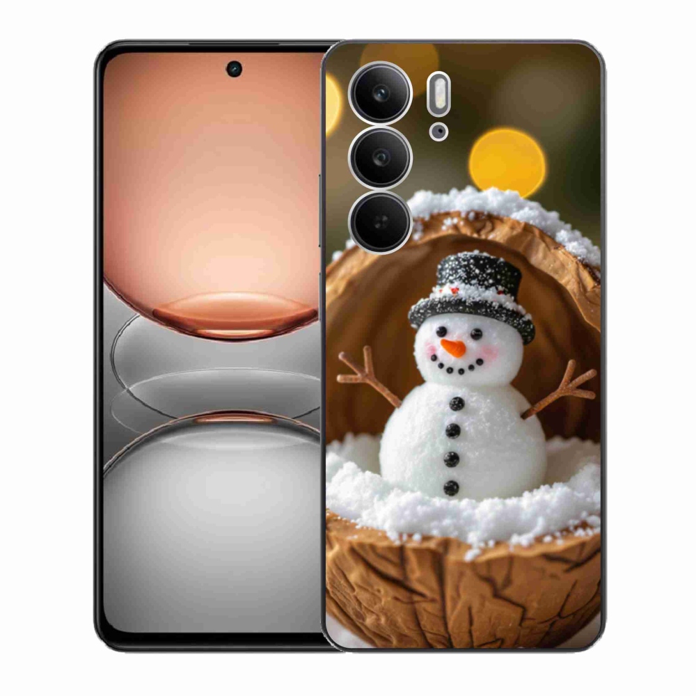 Gelový kryt mmCase na Realme C75 - sněhulák 4