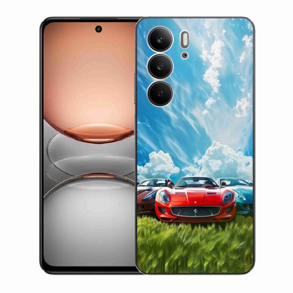 Gelový kryt mmCase na Realme C75 - sportovní vozy