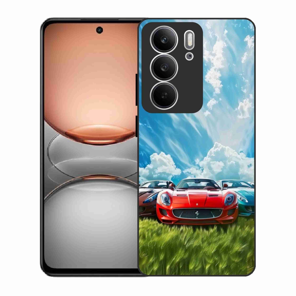 Gelový kryt mmCase na Realme C75 - sportovní vozy