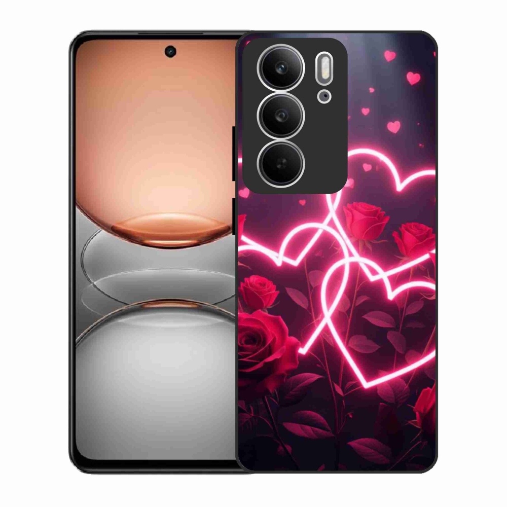Gelový kryt mmCase na Realme C75 - srdce lásky