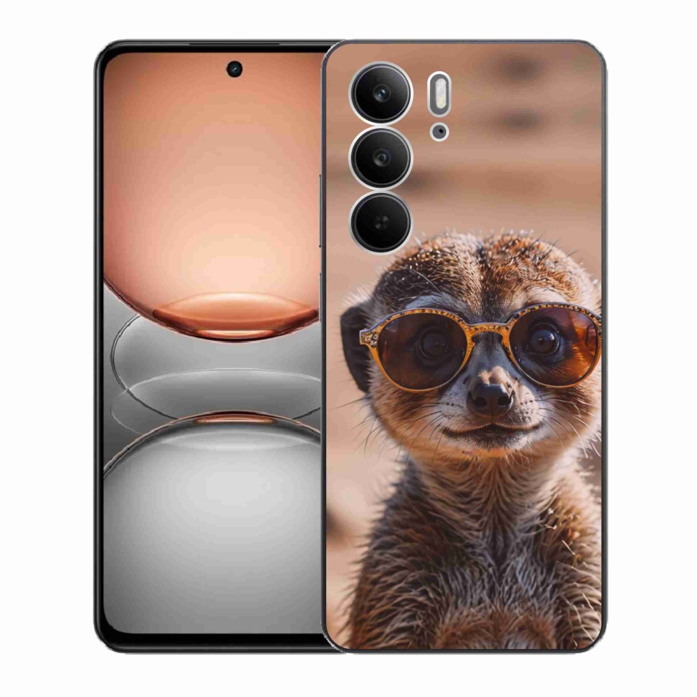 Gelový kryt mmCase na Realme C75 - stylová surikata