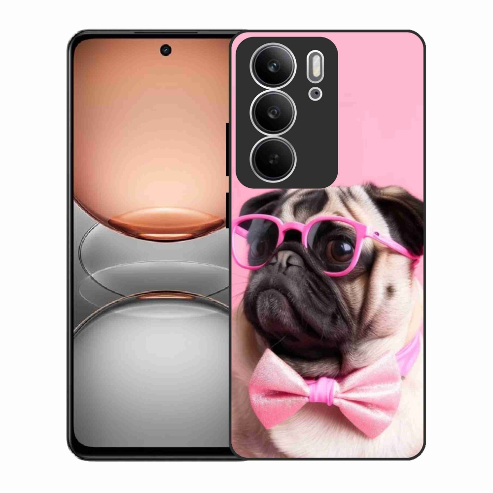 Gelový kryt mmCase na Realme C75 - stylový mops