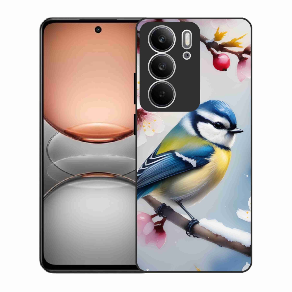 Gelový kryt mmCase na Realme C75 - sýkorka