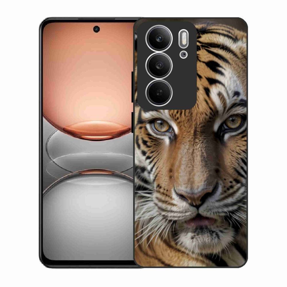 Gelový kryt mmCase na Realme C75 - tygří pohled