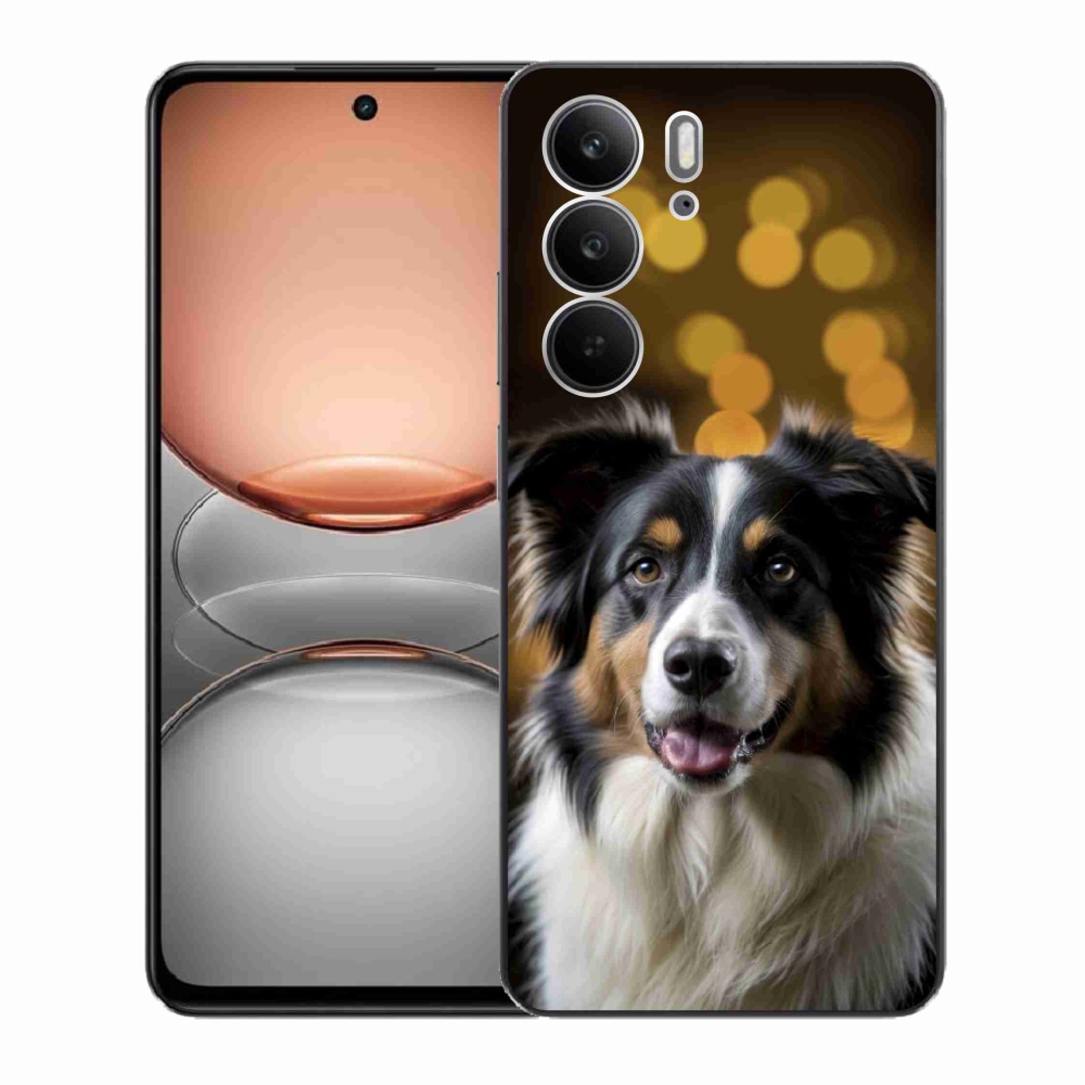 Gelový kryt mmCase na Realme C75 - usměvavý australský ovčák