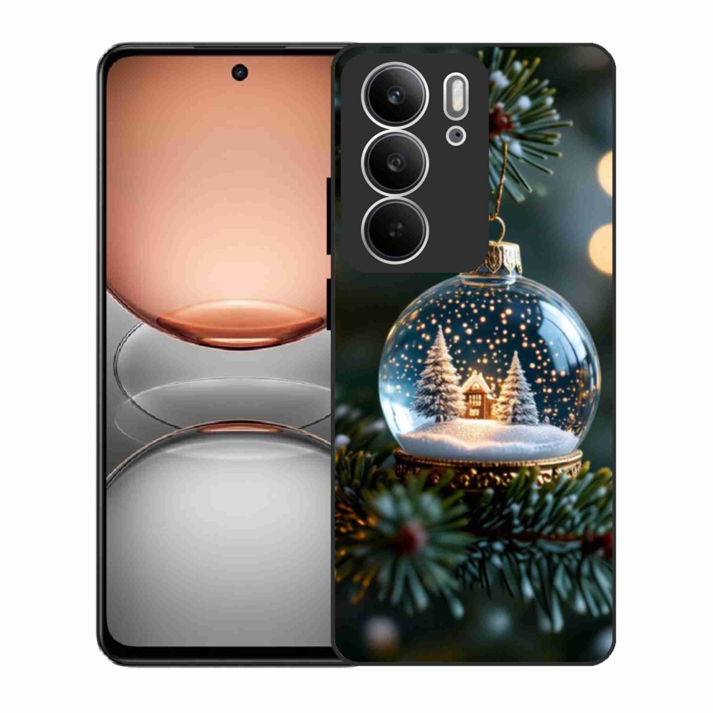 Gelový kryt mmCase na Realme C75 - vánoční koule 2