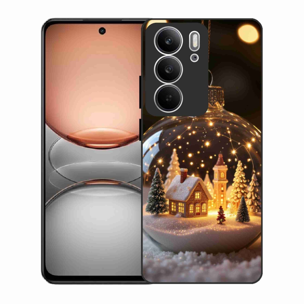 Gelový kryt mmCase na Realme C75 - vánoční koule 3