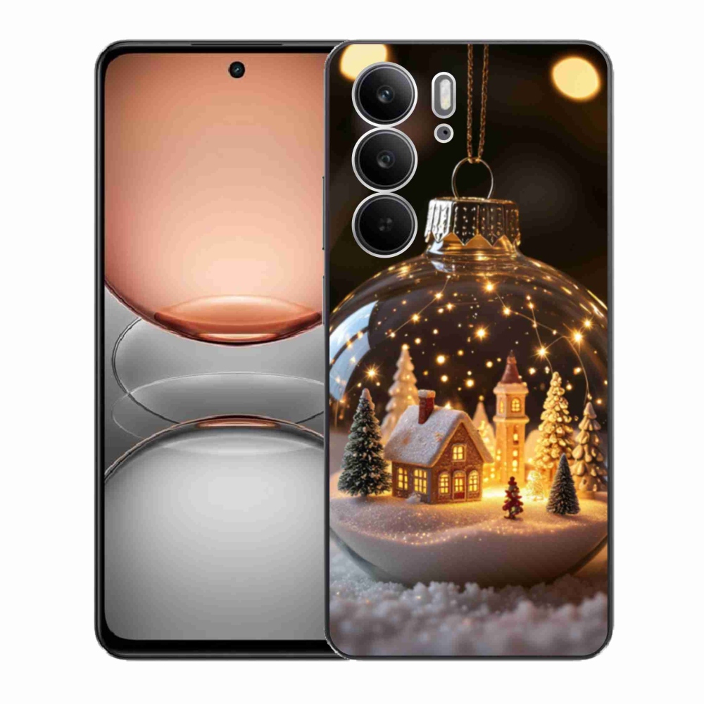 Gelový kryt mmCase na Realme C75 - vánoční koule 3