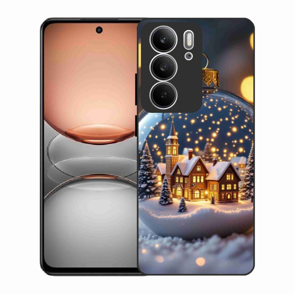 Gelový kryt mmCase na Realme C75 - vánoční koule 4