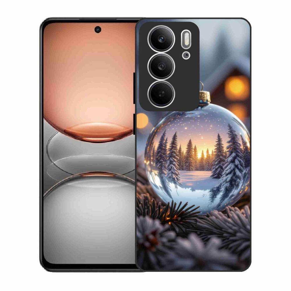 Gelový kryt mmCase na Realme C75 - vánoční ozdoba