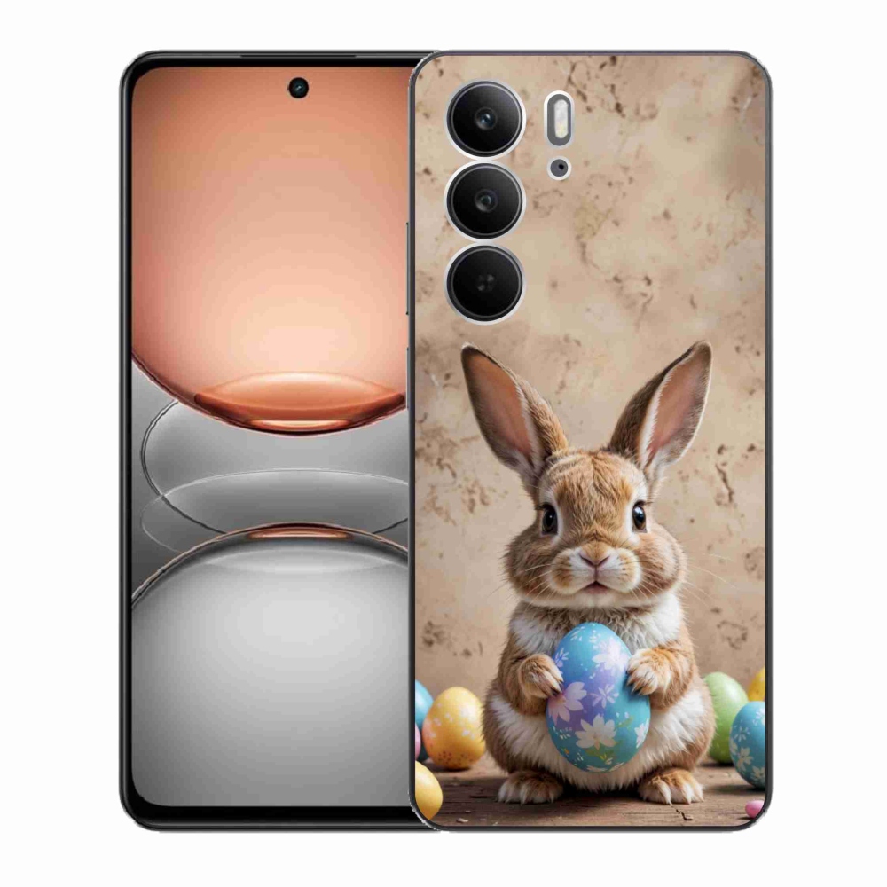 Gelový kryt mmCase na Realme C75 - velikonoční králíček