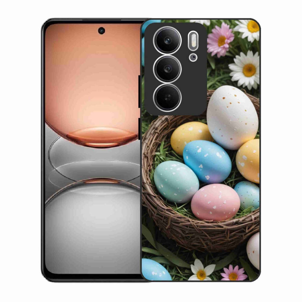 Gelový kryt mmCase na Realme C75 - velikonoční vajíčka 2