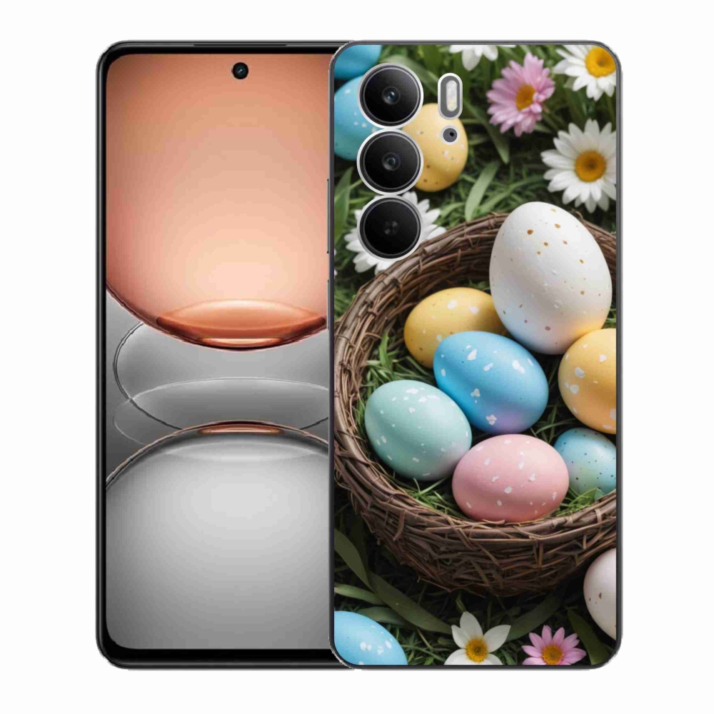 Gelový kryt mmCase na Realme C75 - velikonoční vajíčka 2