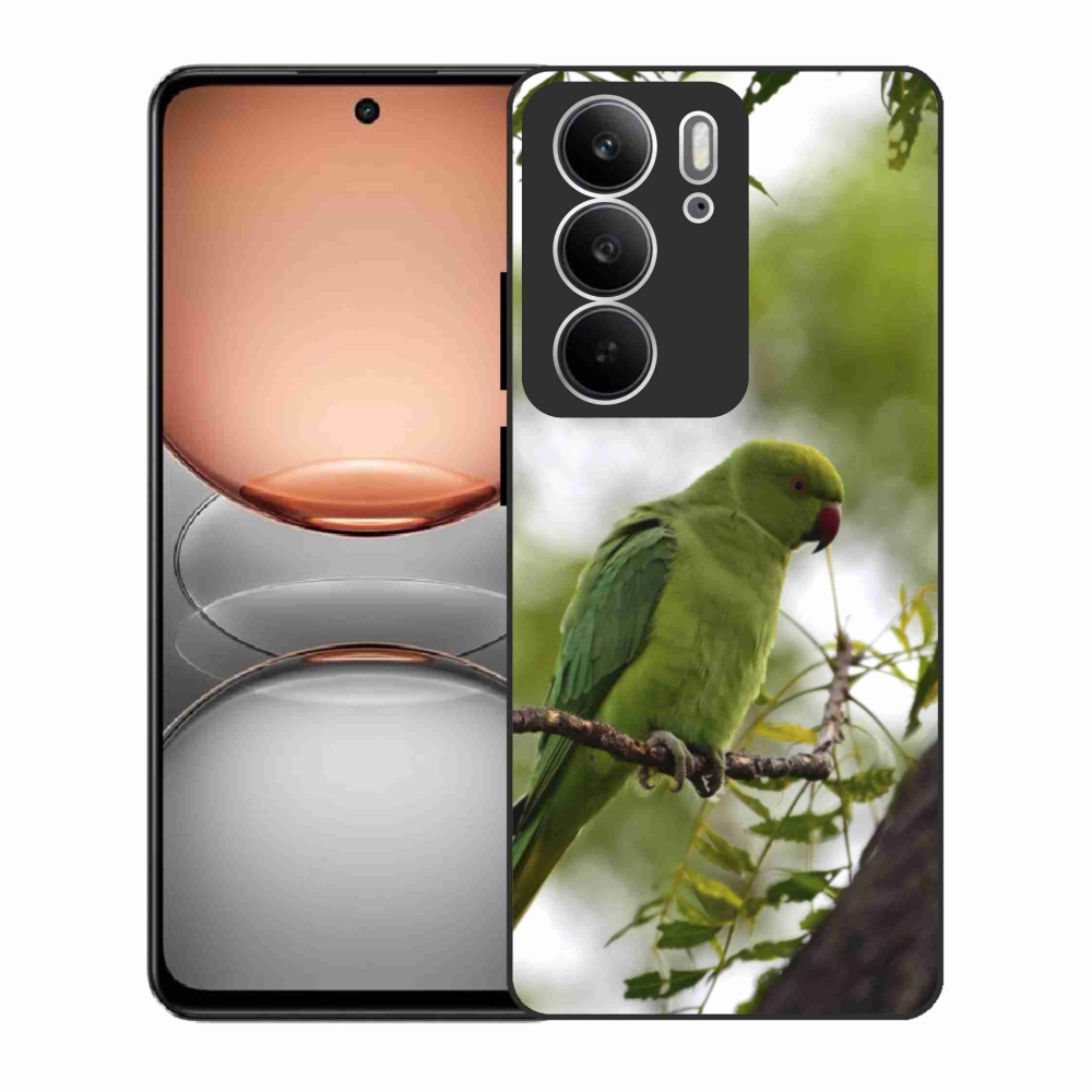 Gelový kryt mmCase na Realme C75 - zelený papoušek