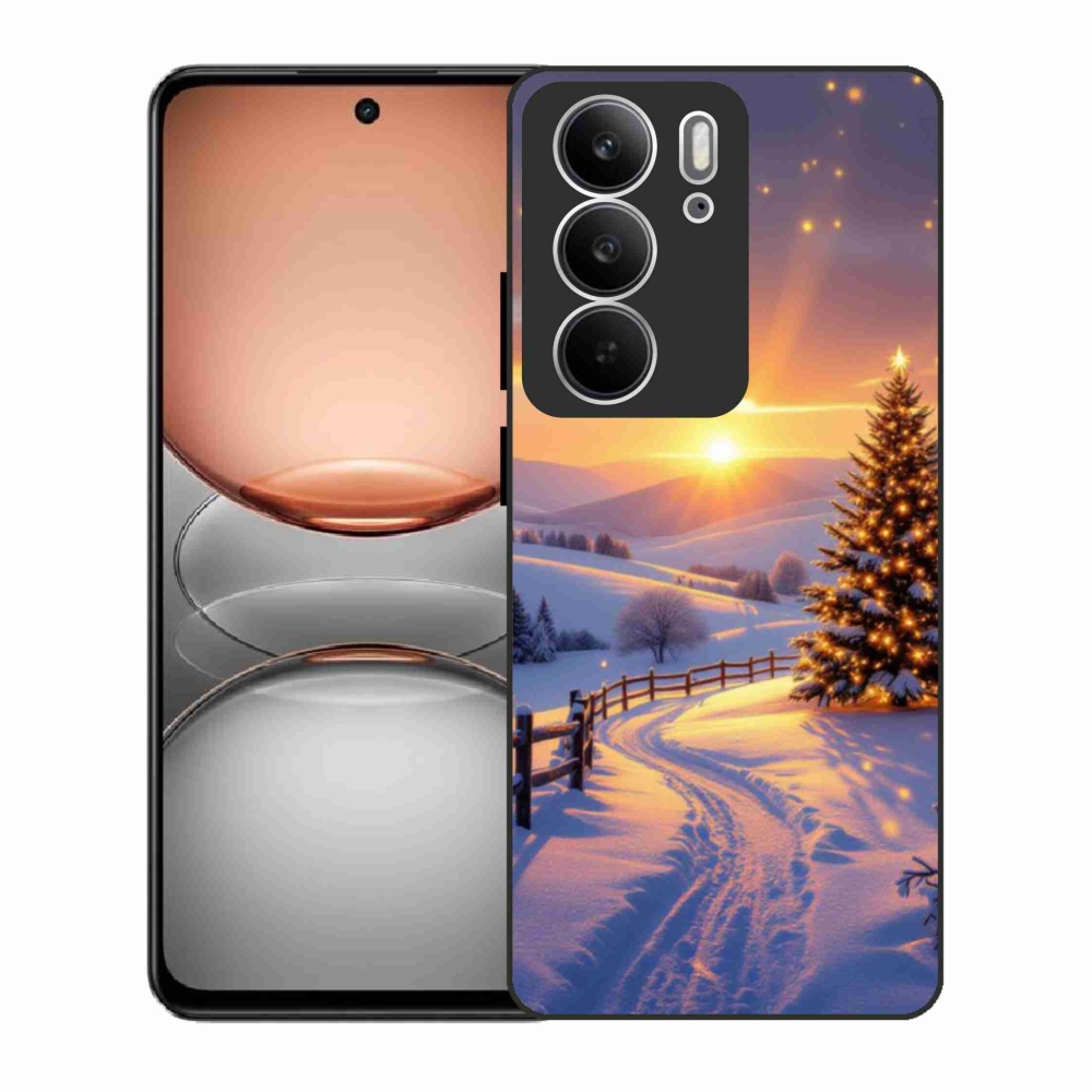 Gelový kryt mmCase na Realme C75 - zimní krajina