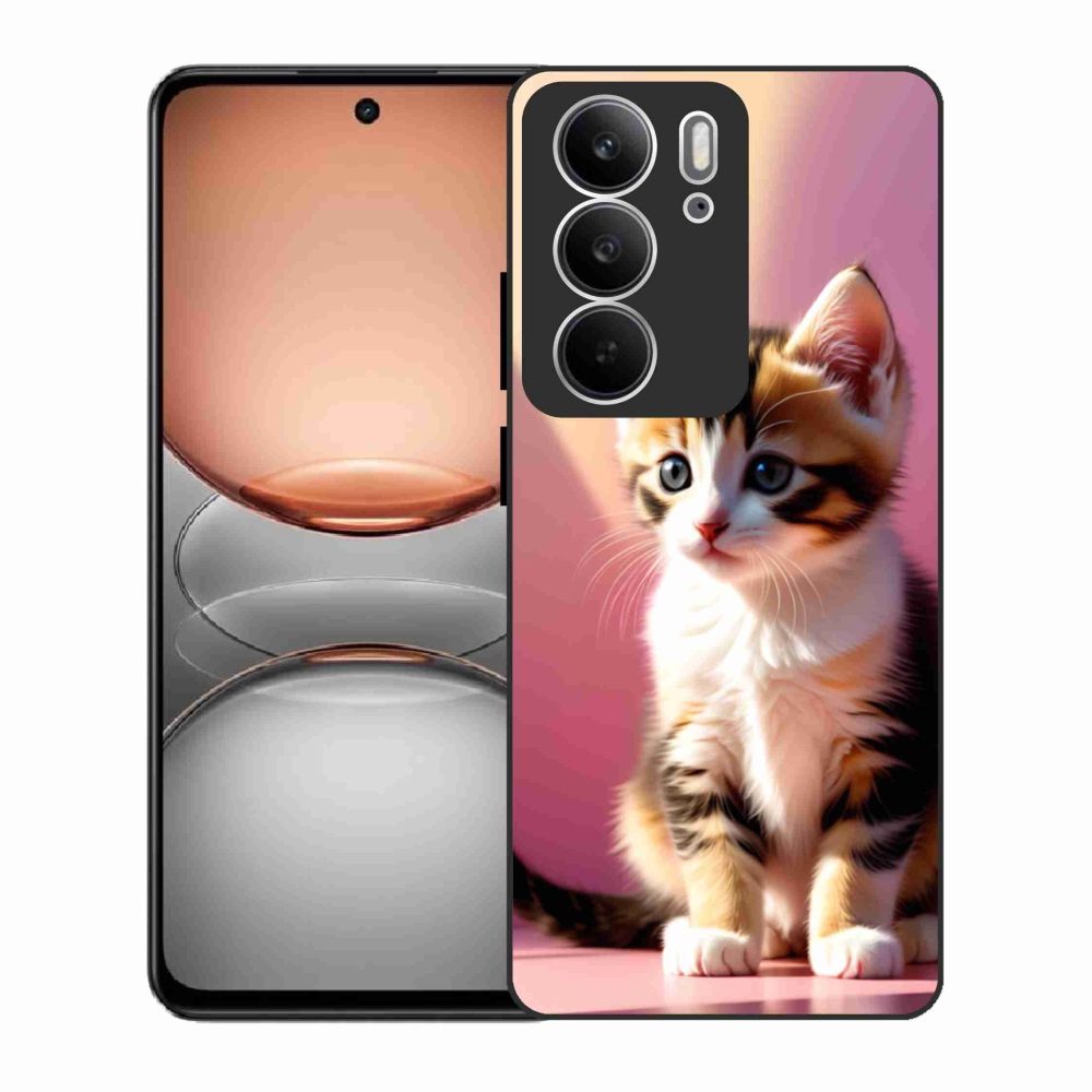 Gelový kryt mmCase na Realme C75 - zvědavé kotě 2