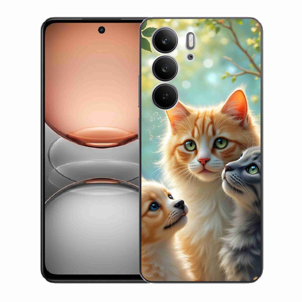 Gelový kryt mmCase na Realme C75 - zvířecí přátelství 2