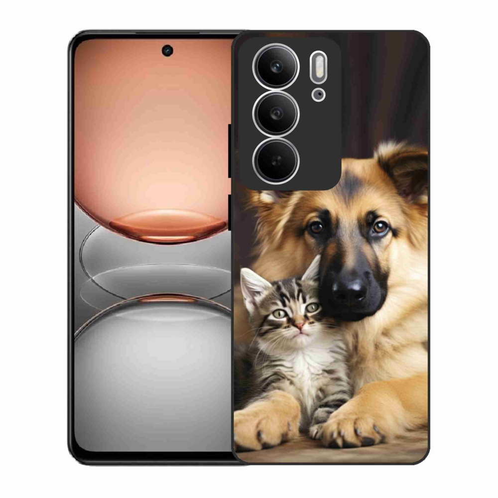 Gelový kryt mmCase na Realme C75 - zvířecí přátelství